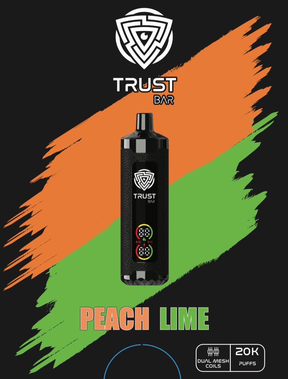 TRUST BAR DISPOSABLE 20k PUFFS 22ML 5MG Dual Mode Rechargeable