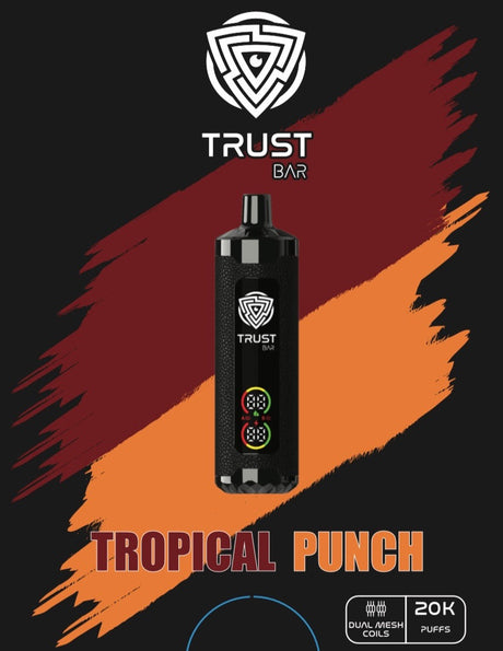 TRUST BAR DISPOSABLE 20k PUFFS 22ML 5MG Dual Mode Rechargeable