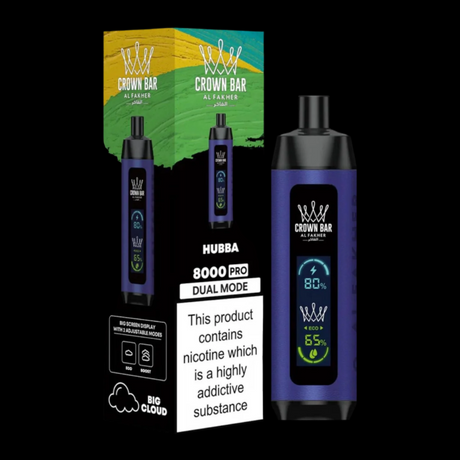 Al-Fakher Crown Bar 8000 Pro Dual Mode Rechargeable H