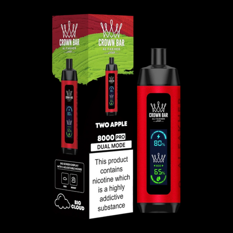 Al-Fakher Crown Bar 8000 Pro Dual Mode Rechargeable TA