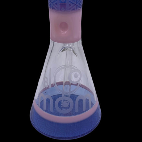 BIG MOM 18'' BLUE AND PINK FROSTED STAR BEAKER BONG 14MM 2