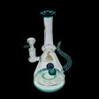 BOUGIE 10'' GREEN FLOATING BEAKER BONG SIZE 14MM
