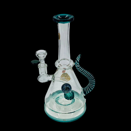 BOUGIE 10'' GREEN FLOATING BEAKER BONG SIZE 14MM