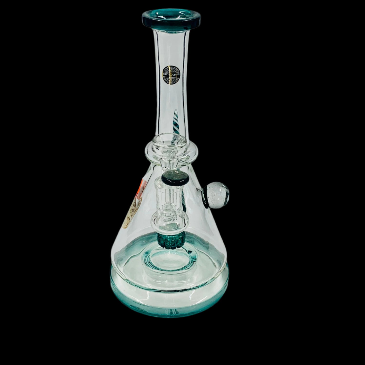 BOUGIE 10'' GREEN FLOATING BEAKER BONG SIZE 14MM