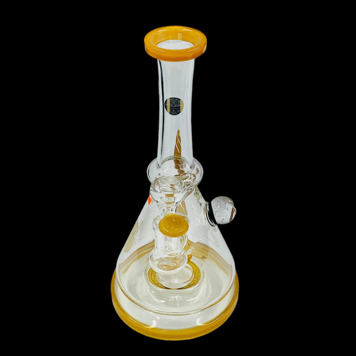 BOUGIE 10'' YELLOW FLOATING BEAKER BONG SIZE 14MM