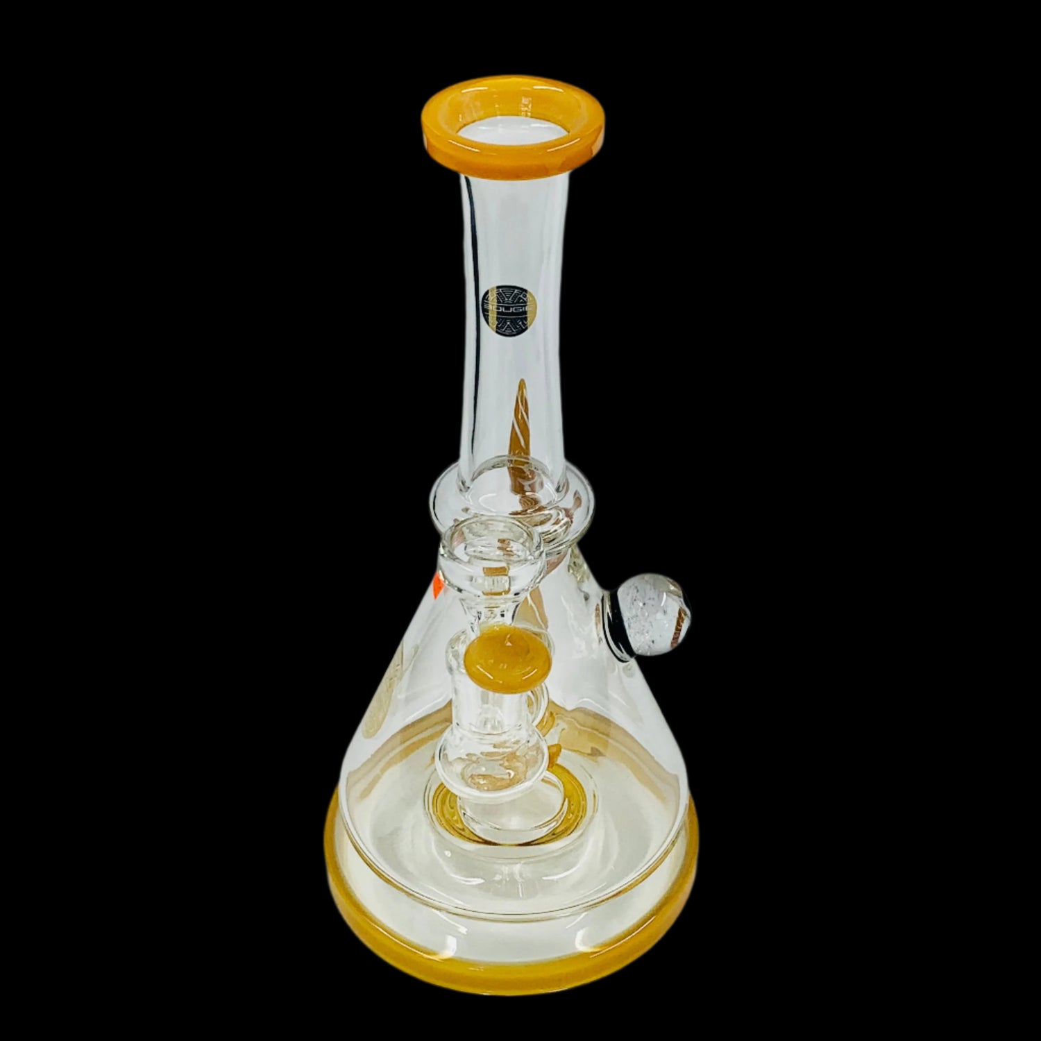 BOUGIE 10'' YELLOW FLOATING BEAKER BONG SIZE 14MM
