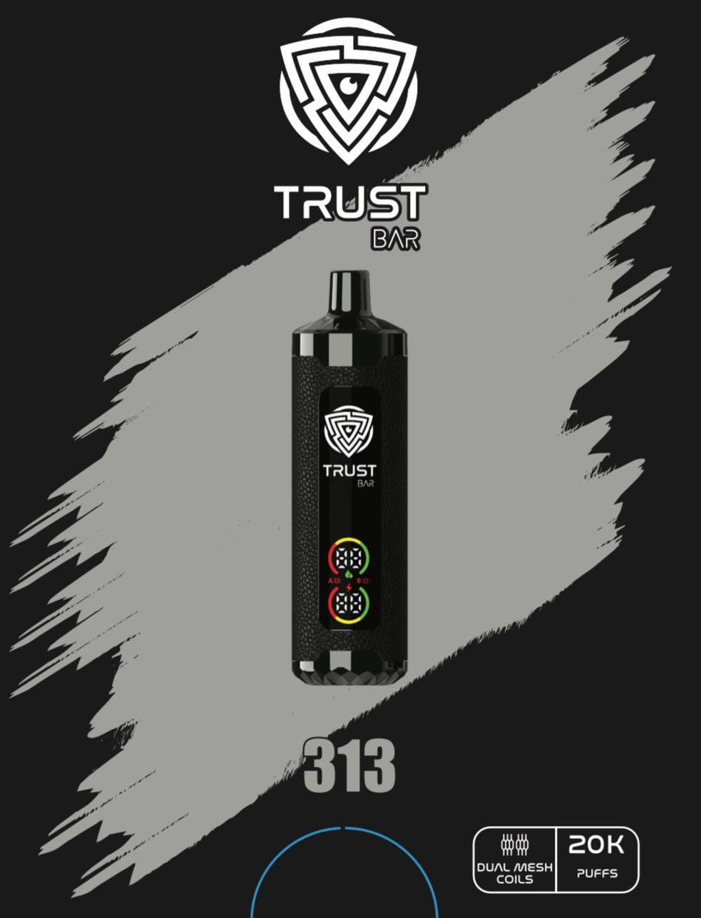 TRUST BAR DISPOSABLE 20k PUFFS 22ML 5MG Dual Mode Rechargeable