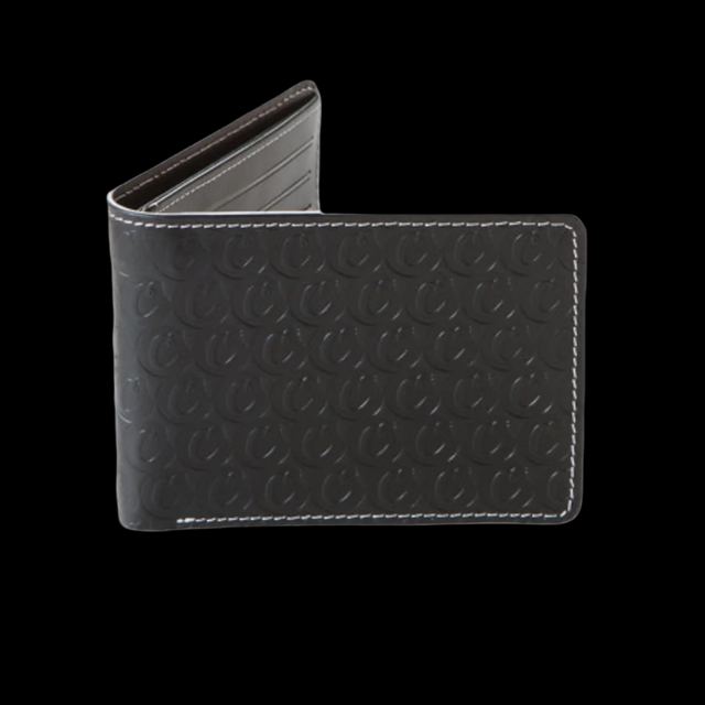 COOKIES Leather Monogram Wallet