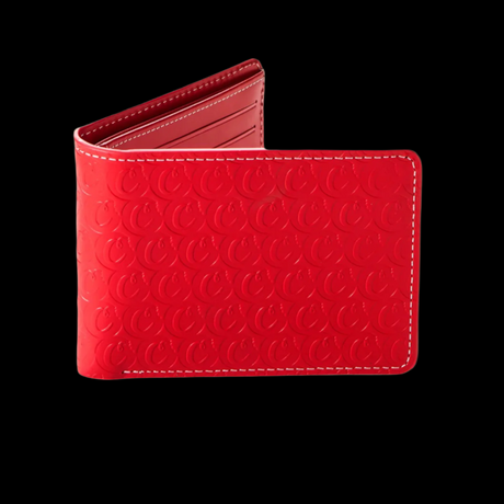 COOKIES Leather Monogram Wallet