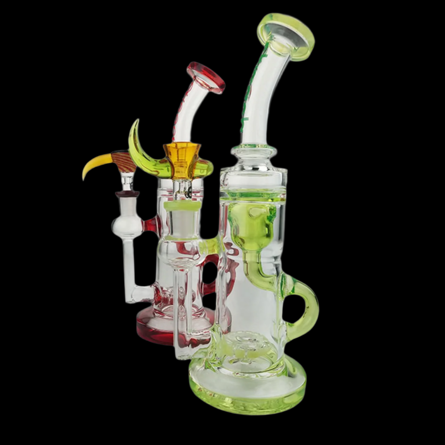 Cheech Glass - 9" Inner Recycler water pipe