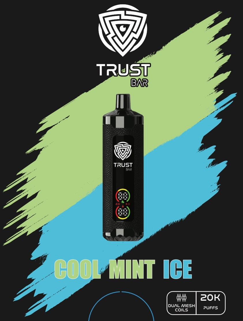 TRUST BAR DISPOSABLE 20k PUFFS 22ML 5MG Dual Mode Rechargeable