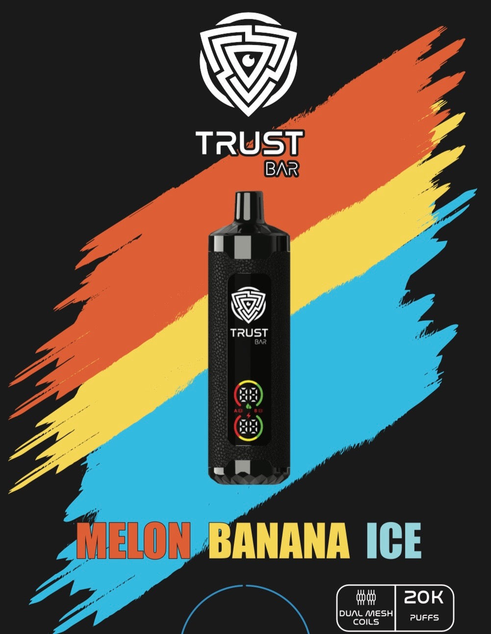 TRUST BAR DISPOSABLE 20k PUFFS 22ML 5MG Dual Mode Rechargeable