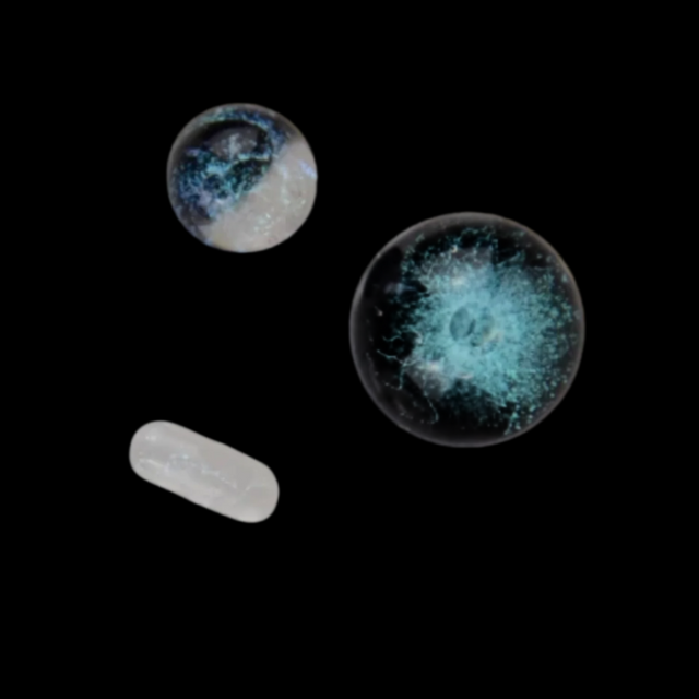 Dicro Sparkle Slurper Set (3 pcs.)(BLUE)