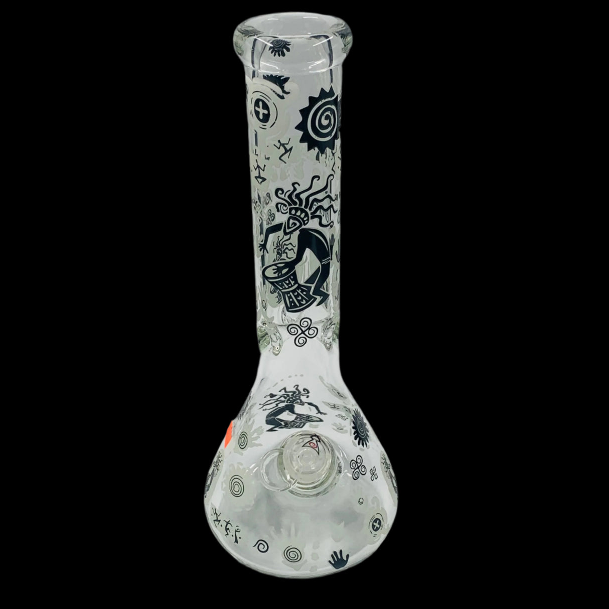 EGYPTIAN HIEROGLYPHS 14'' GLOW IN THE DARK BEAKER 19MM TO 14MM