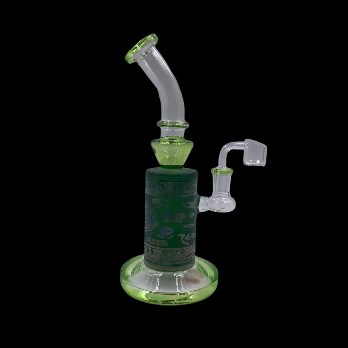 FROSTED GLASS DAB RIG 9" 14MM MALE