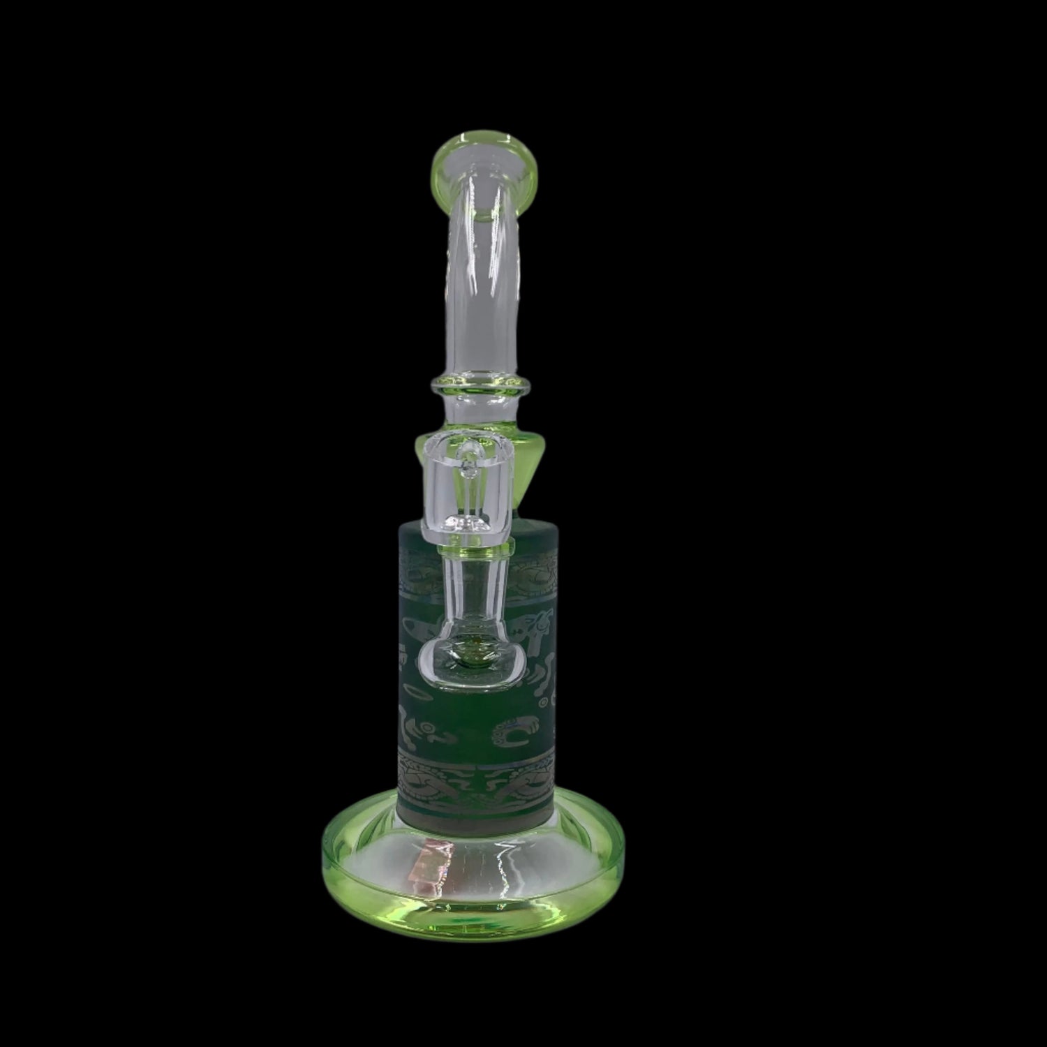 FROSTED GLASS DAB RIG 9" 14MM MALE 2