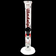 ILLADELPH BLACK & RED SCOPED STRAIGHT TUBE BONG