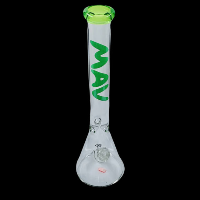 MAV 18'' GREEN CLASSIC BEAKER BONG 19MM TO 14MM