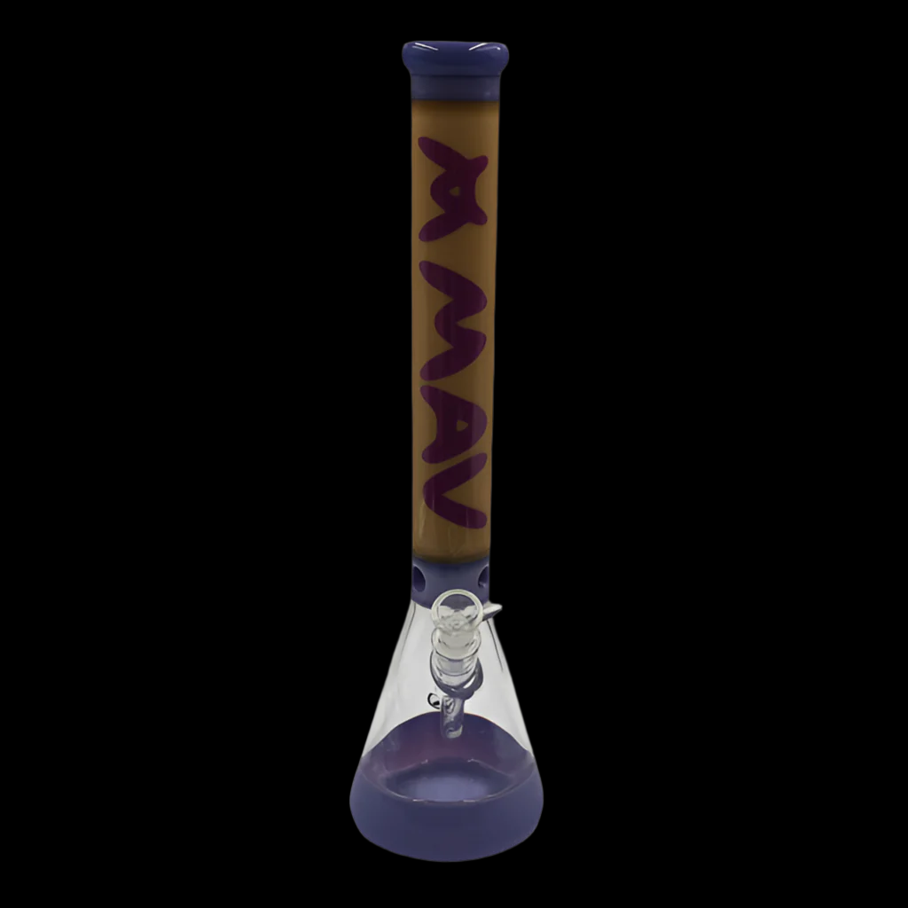 MAV 18" HERMOSA BEAKER BONG PURPLE/BUTTER
