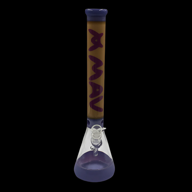 MAV 18" HERMOSA BEAKER BONG PURPLE/BUTTER