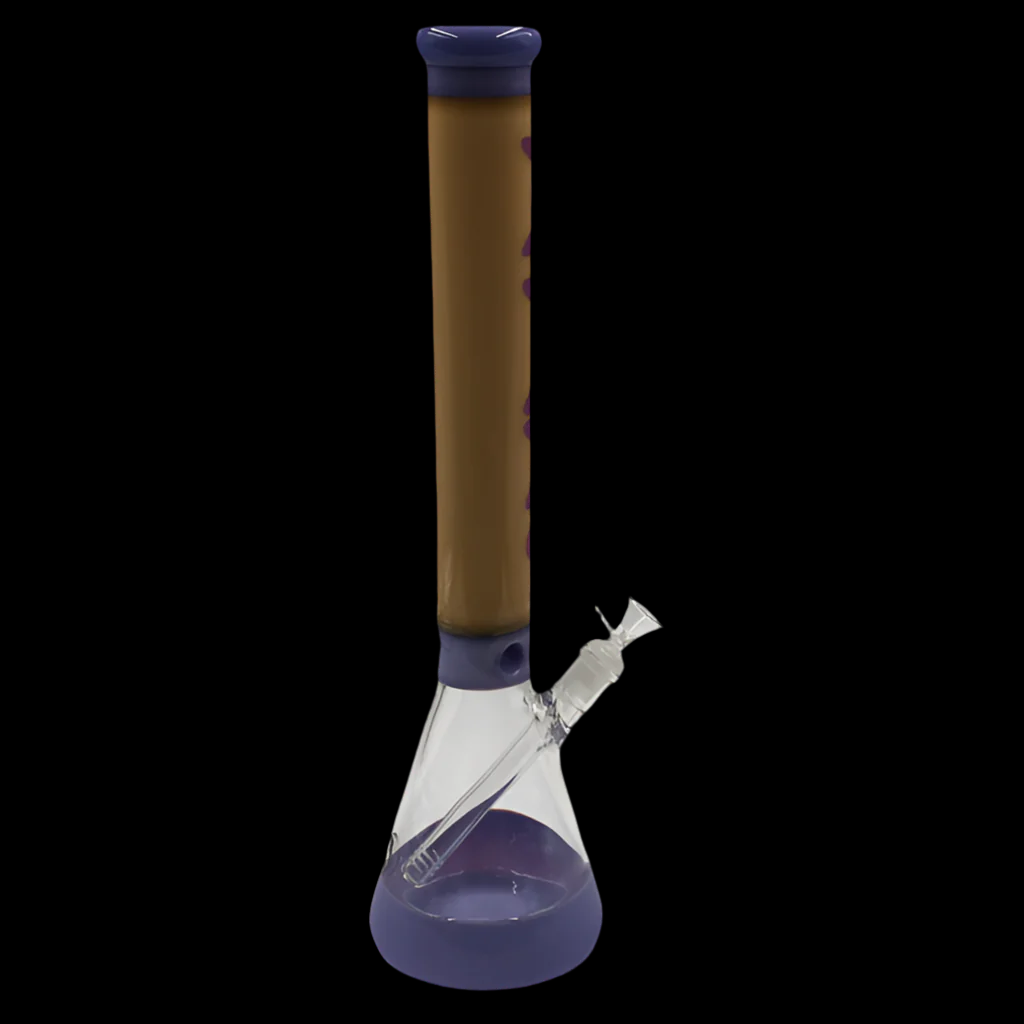 MAV 18" HERMOSA BEAKER BONG PURPLE/BUTTER 3