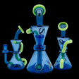 MAV 7" Smokey Mini Hourglass Recycler 14MM
