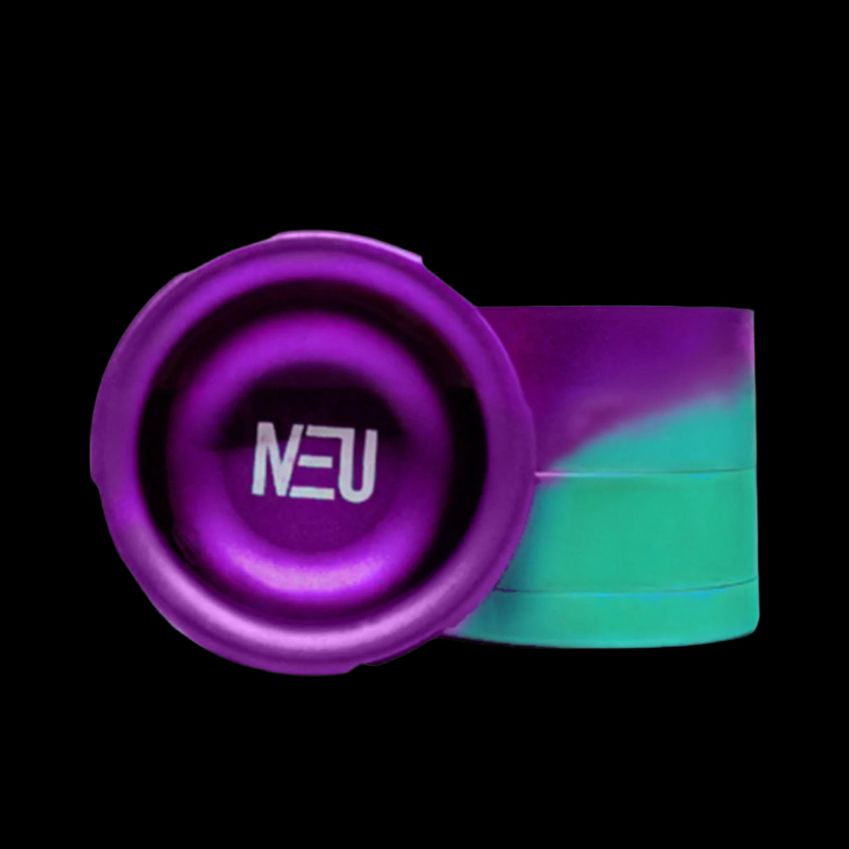 Neu Dry Herb Aluminum Grinder With Ashtray & Storage Top - 63 mm - 4 Parts BP