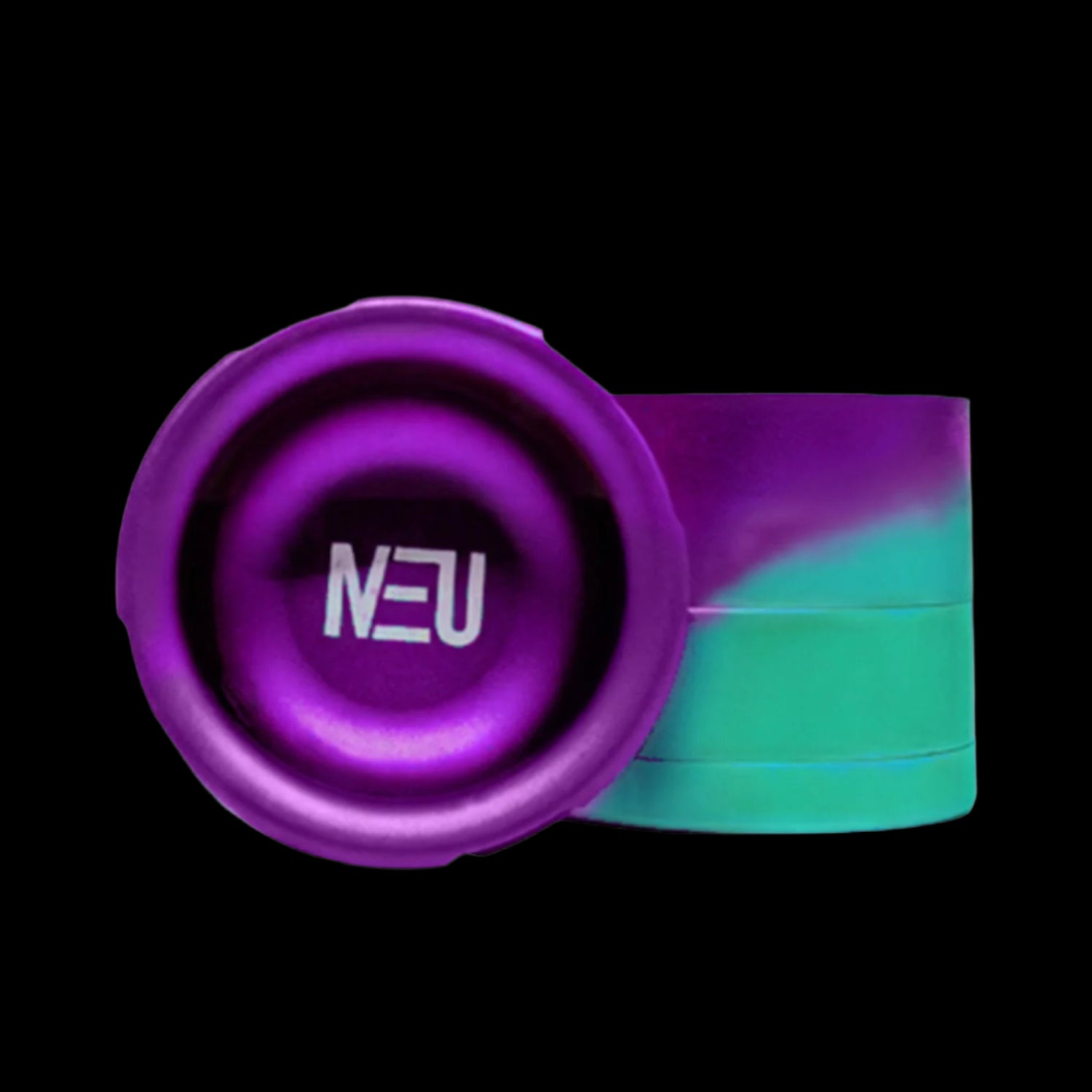 Neu Dry Herb Aluminum Grinder With Ashtray & Storage Top - 63 mm - 4 Parts BP