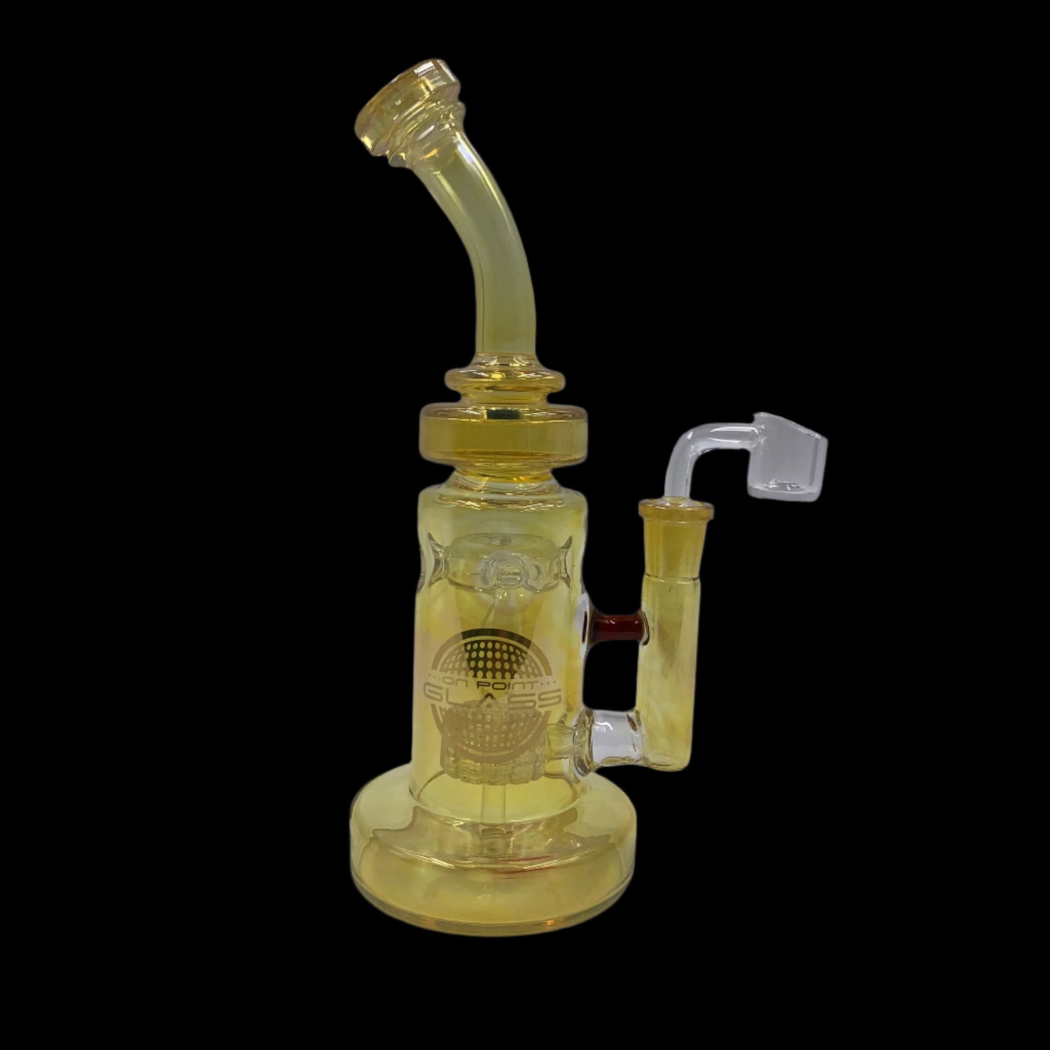 ON POINT GLASS 9.5" YELLOW FUMED COLOR 14M