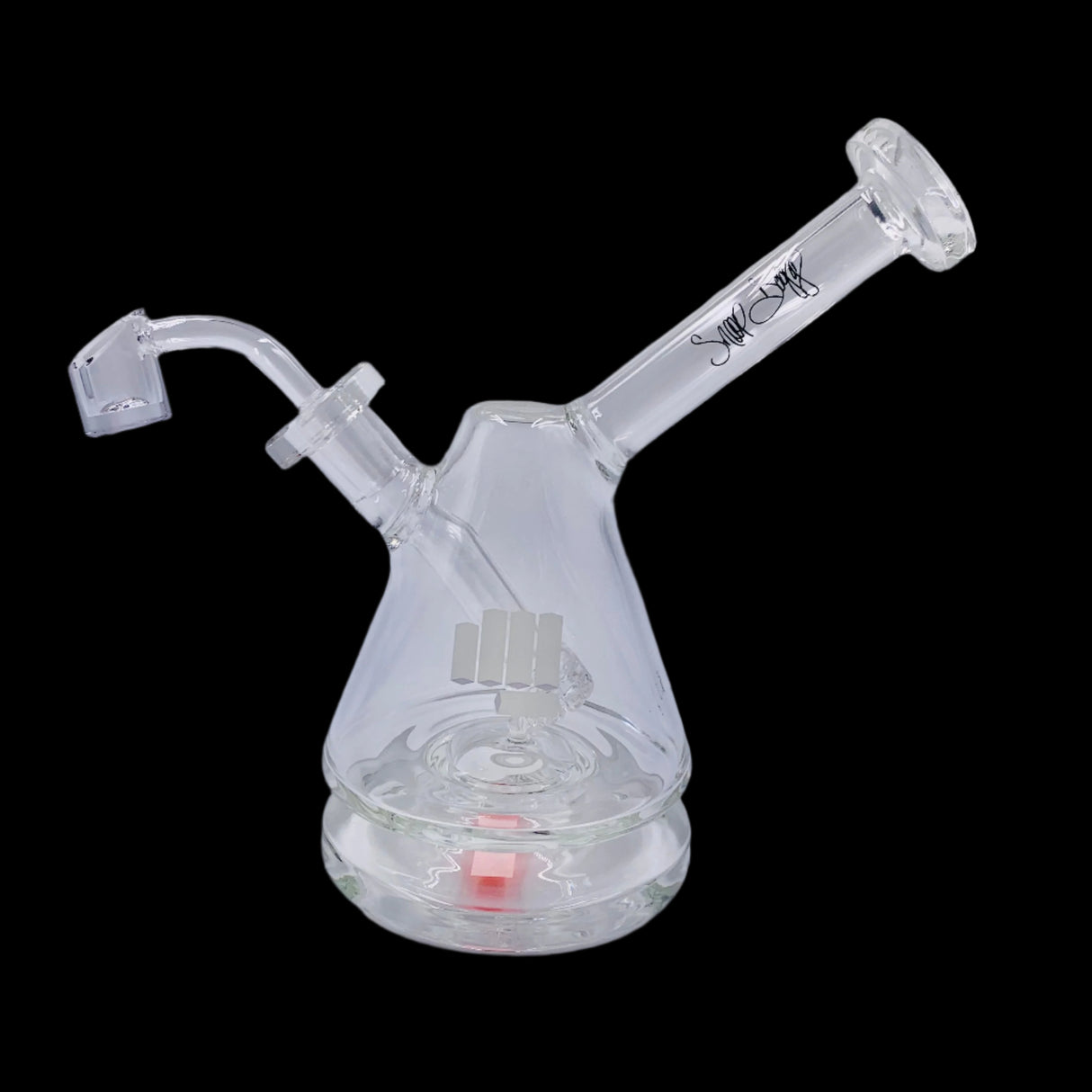SNOOP DOGG LAS 7" WATER PIPE TRANSPARENT COLOR