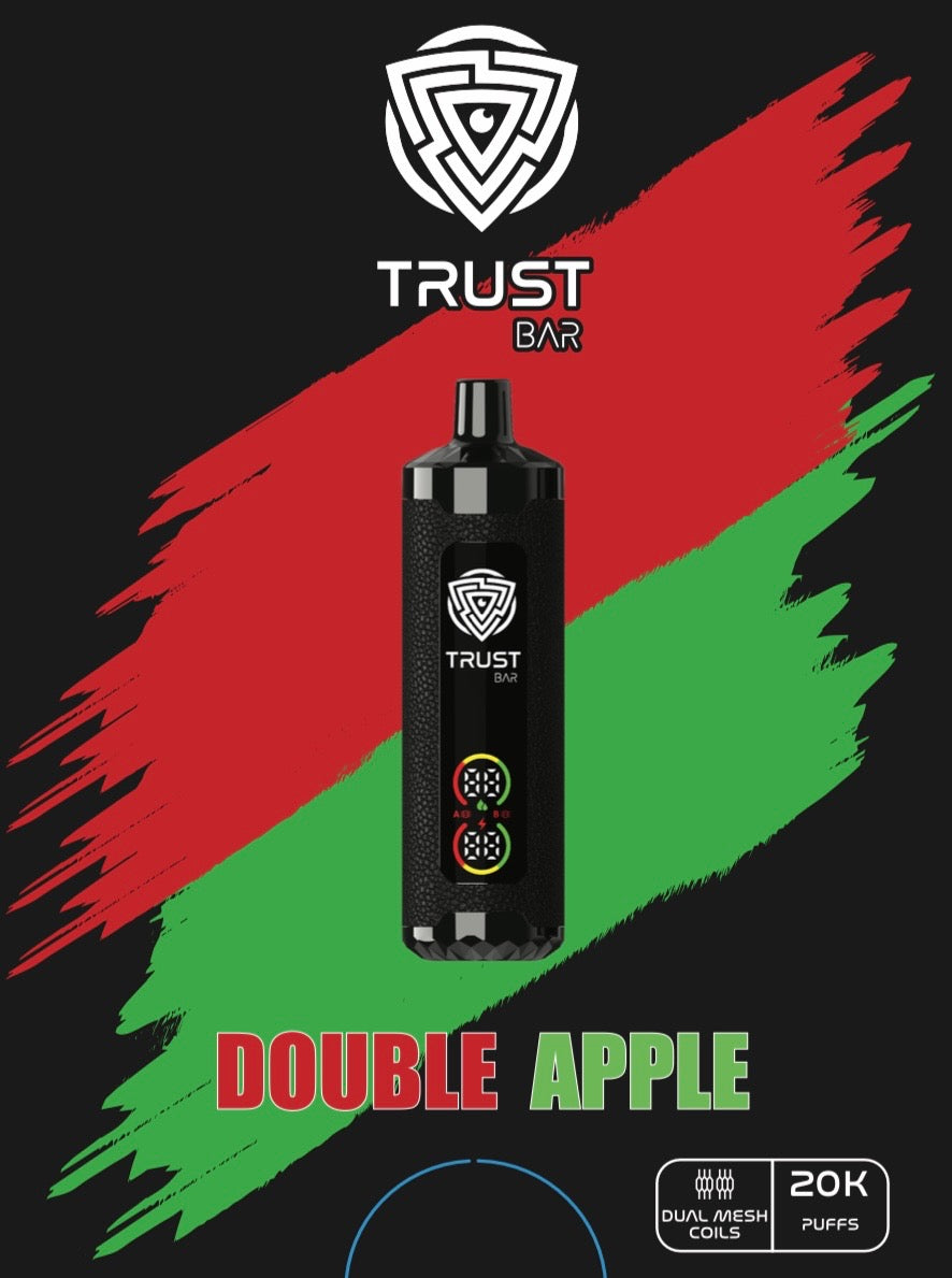 TRUST BAR DISPOSABLE 20k PUFFS 22ML 5MG Dual Mode Rechargeable