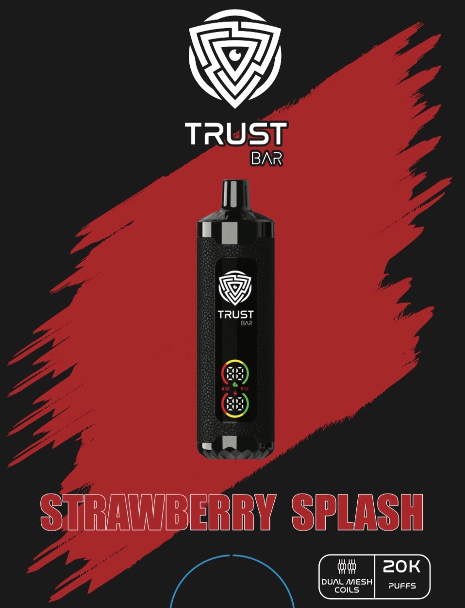 TRUST BAR DISPOSABLE 20k PUFFS 22ML 5MG Dual Mode Rechargeable