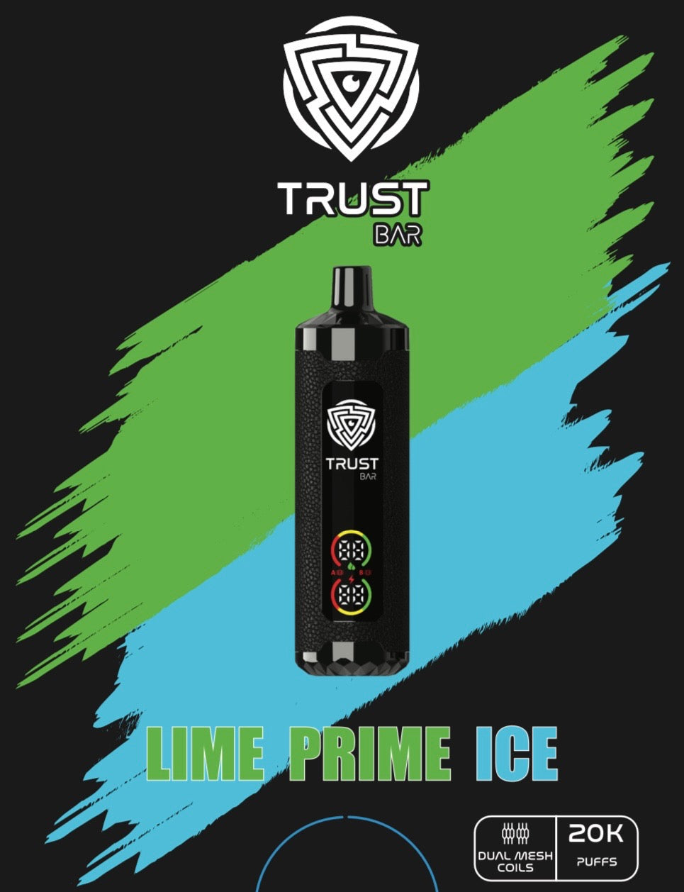 TRUST BAR DISPOSABLE 20k PUFFS 22ML 5MG Dual Mode Rechargeable