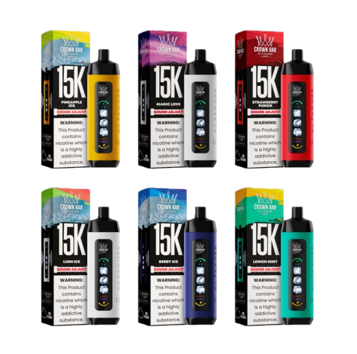 Crown Bar Ice Al Fakher Adjust 15K