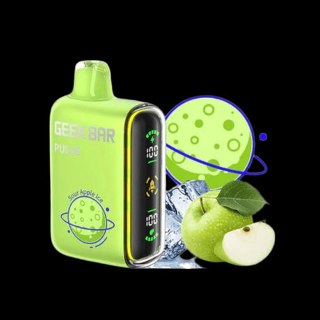 GEEK BAR PULSE 16ML 15000 PUFFS RECHARGEABLE  SOUR APPLE ICE
