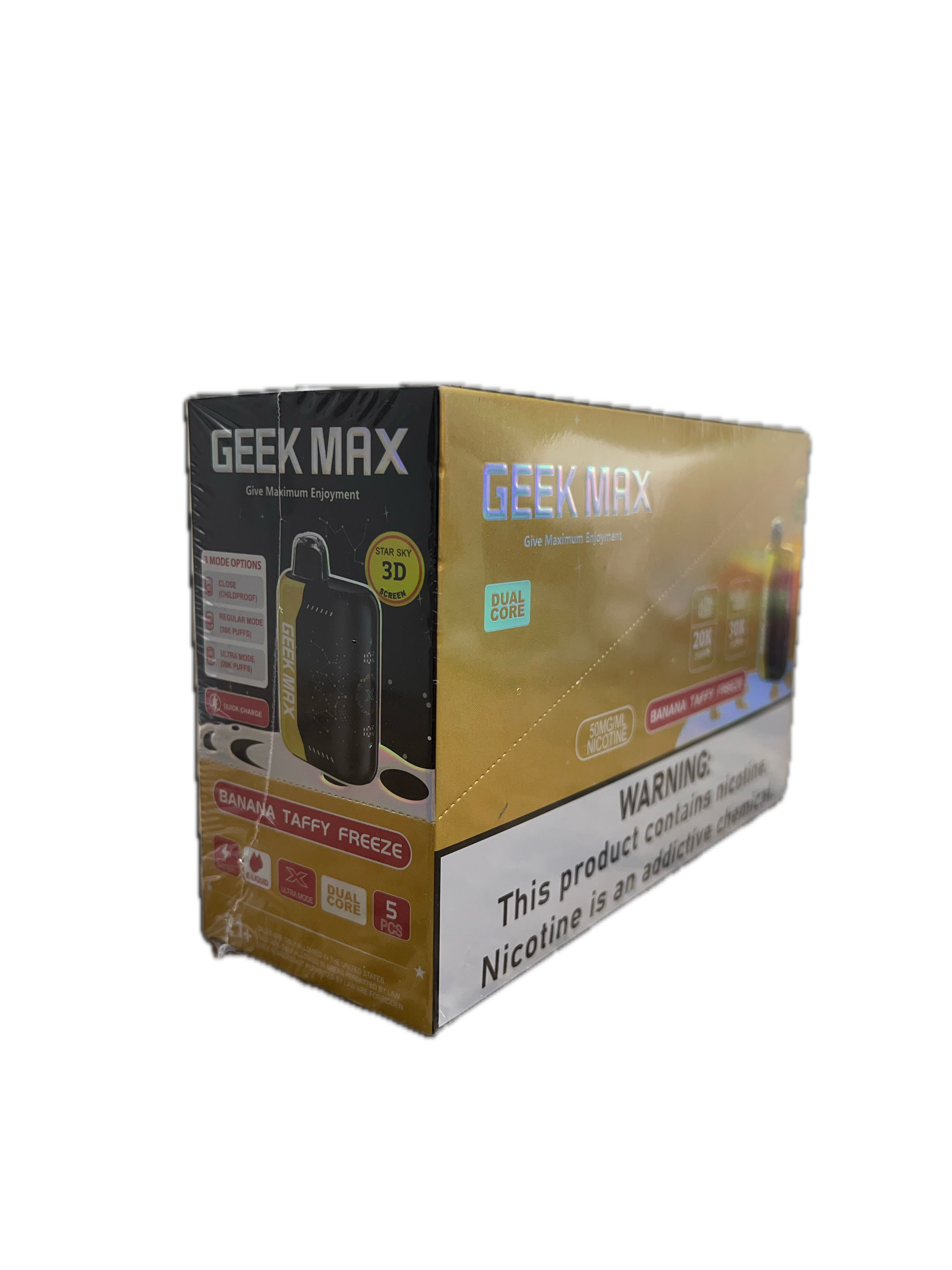 Geek Max Banana Taffy Freeze 5 Pack