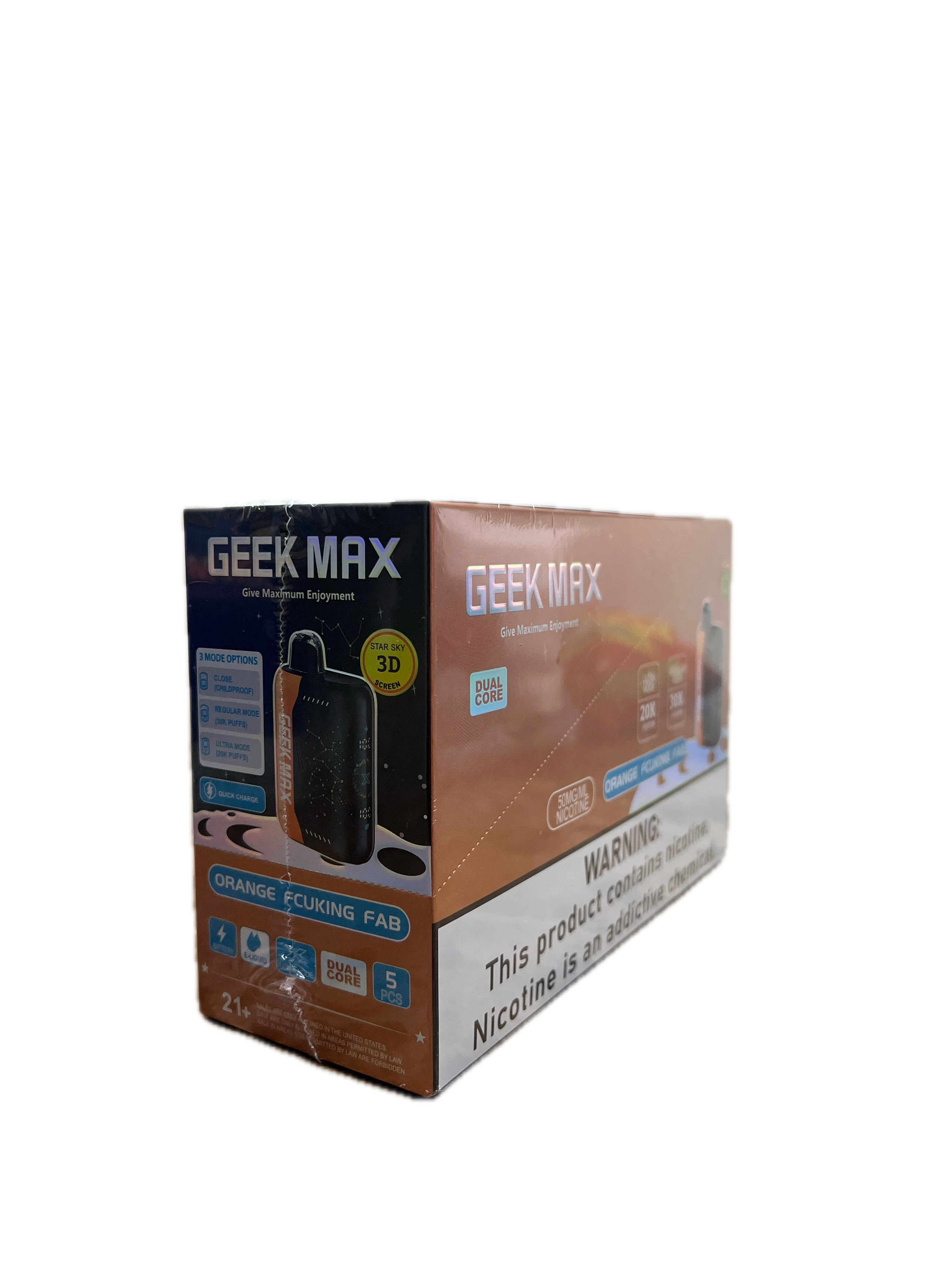 Geek Max Orange Fcuking Fab 5 Pack