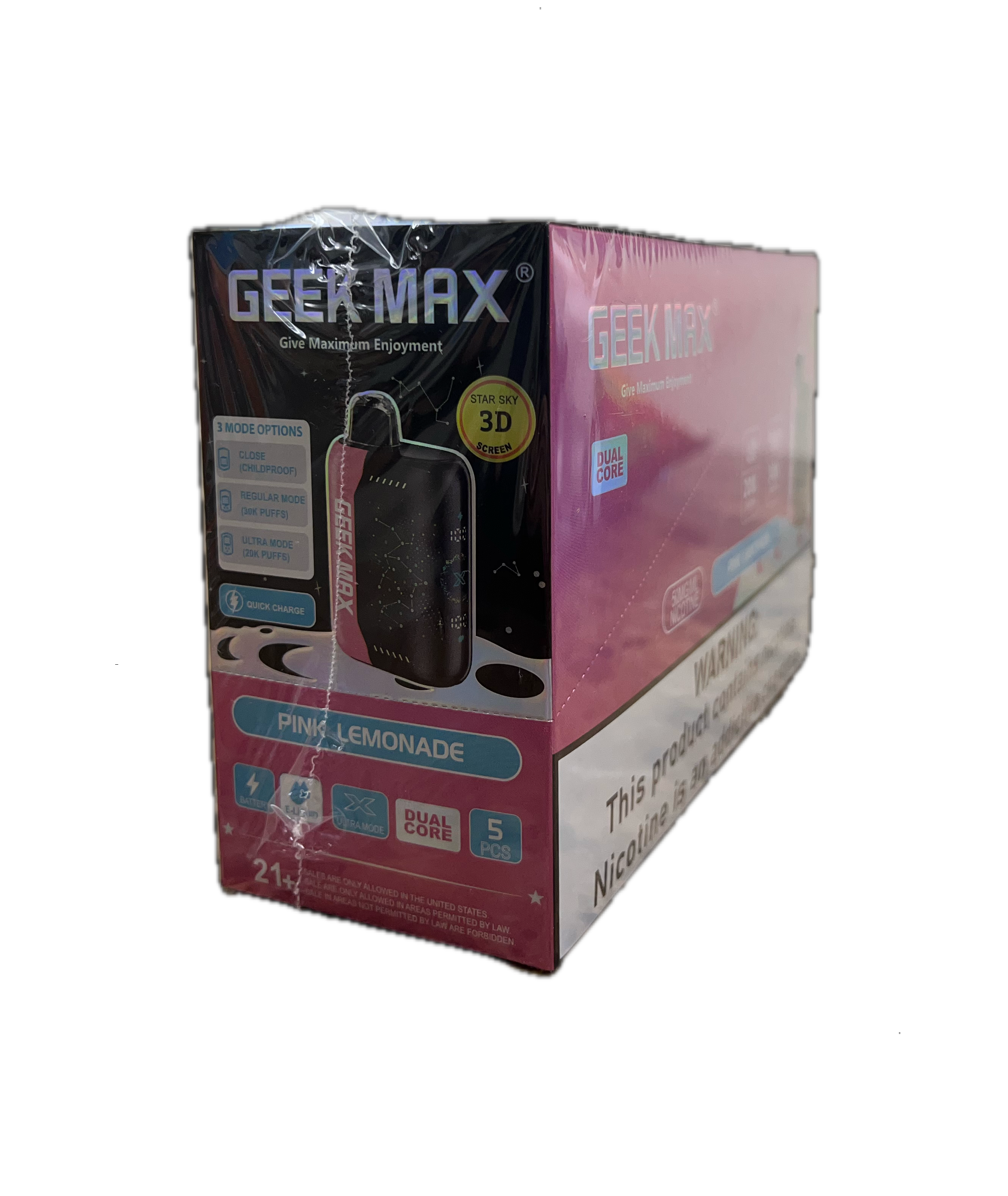 Geek Max Pink Lemonade 5 Pack