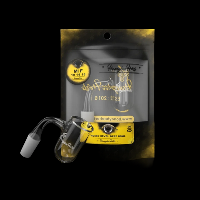 Honeybee Honey Bevel Deep Bowl SW Black Line 14mm Male 90°