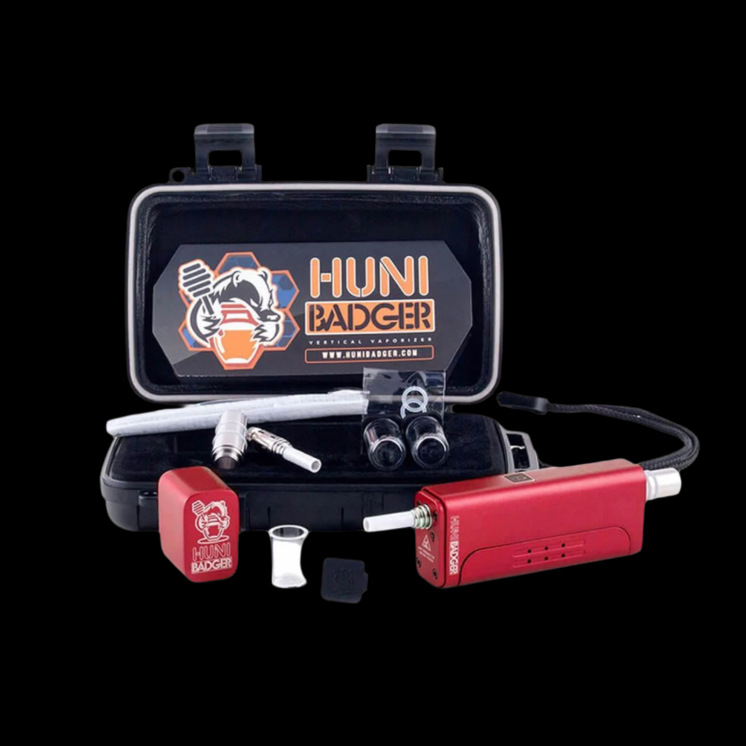 Huni Badger- Portable Vaporizer Kit Red
