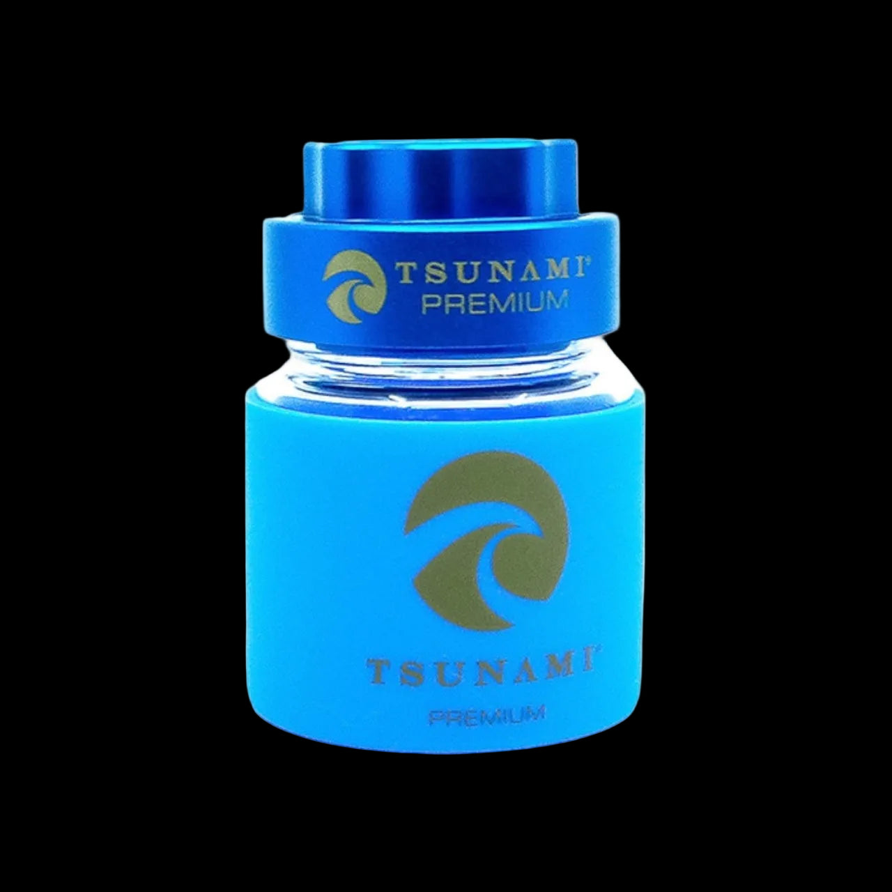 Tsunami Premium Metal Grinder Air Tight Glass Jar With Locking Lid