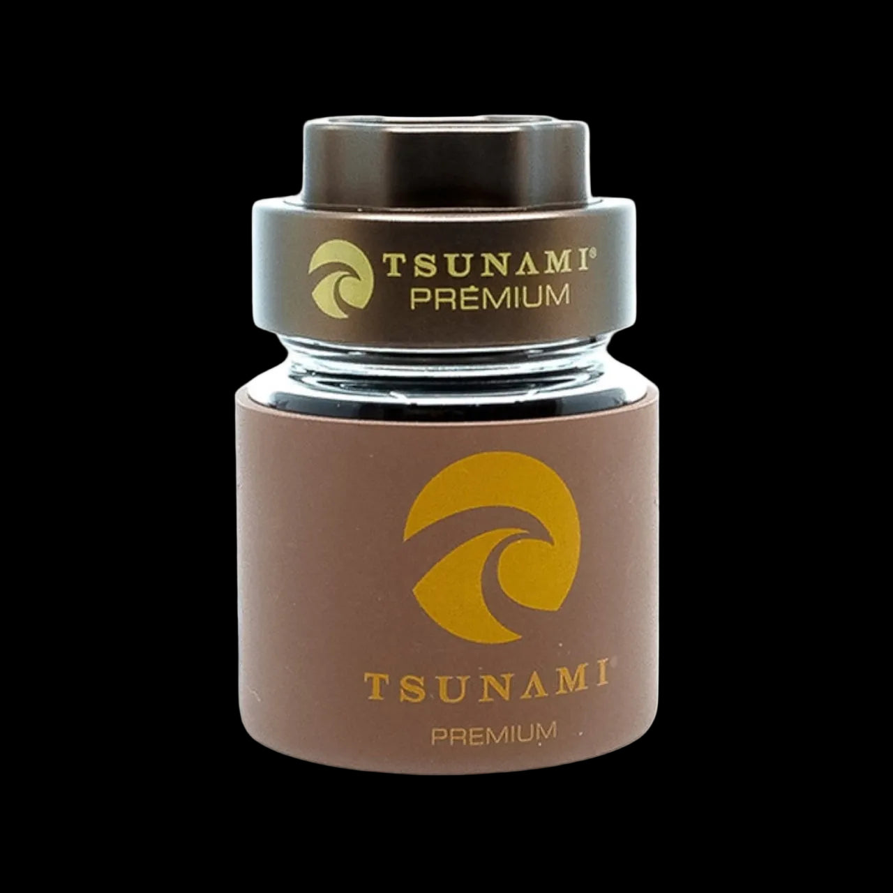 Tsunami Premium Metal Grinder Air Tight Glass Jar With Locking Lid
