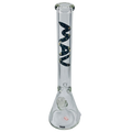 Mav 18'' X 9MM Black & Gold Plam Trees Beaker Bong