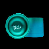 Neu Dry Herb Aluminum Grinder With Ashtray & Storage Top - 63 mm - 4 Parts BLUE