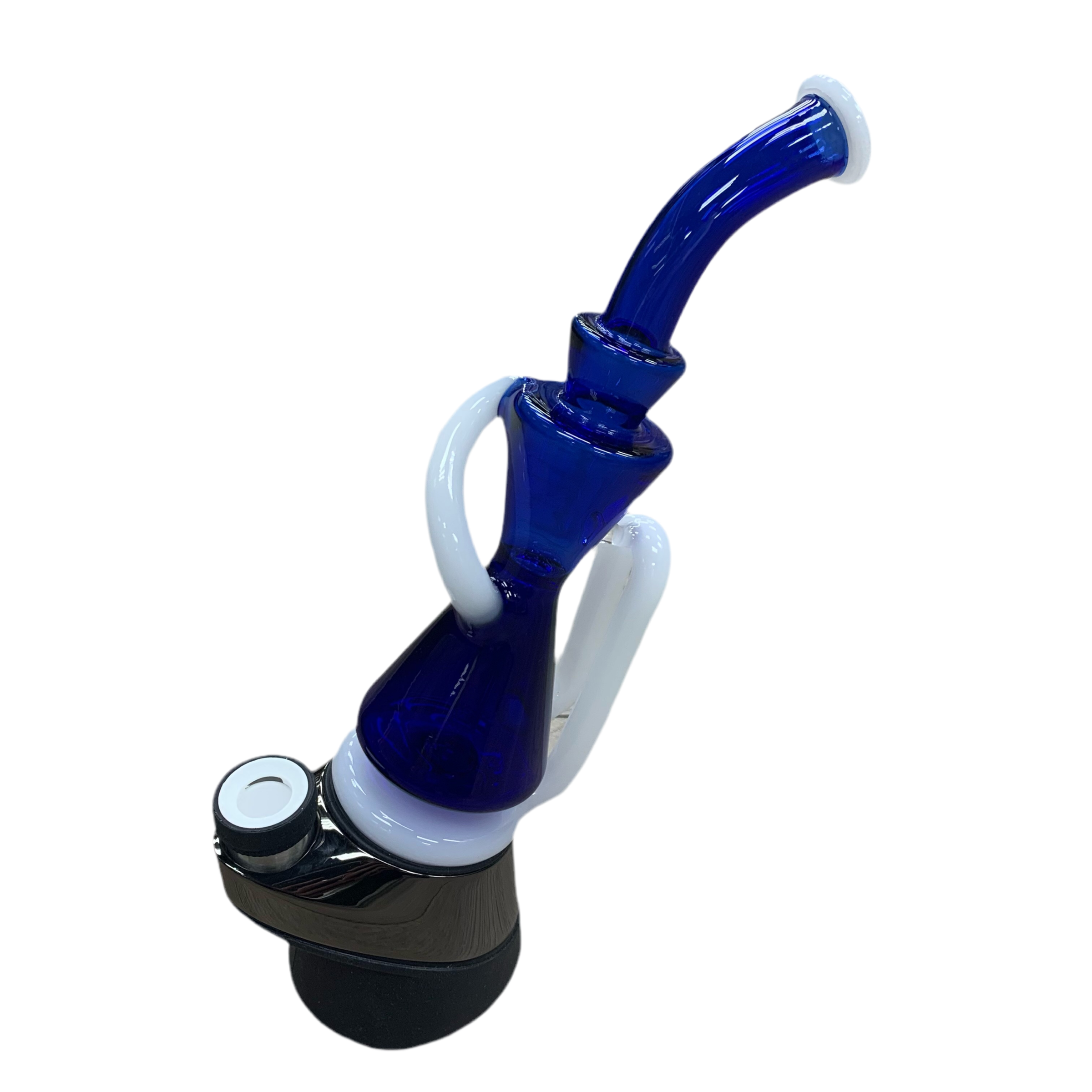 Puffco Dual Color Recycler Glass Attachment 7.5"