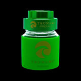 Tsunami Premium Metal Grinder Air Tight Glass Jar With Locking Lid Green