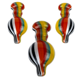 Color Stripe Bubble Carb Cap - Ace King Shop