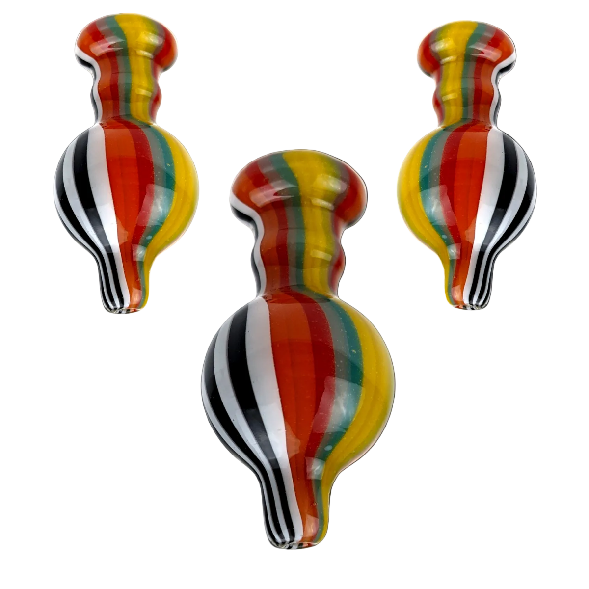 Color Stripe Bubble Carb Cap - Ace King Shop