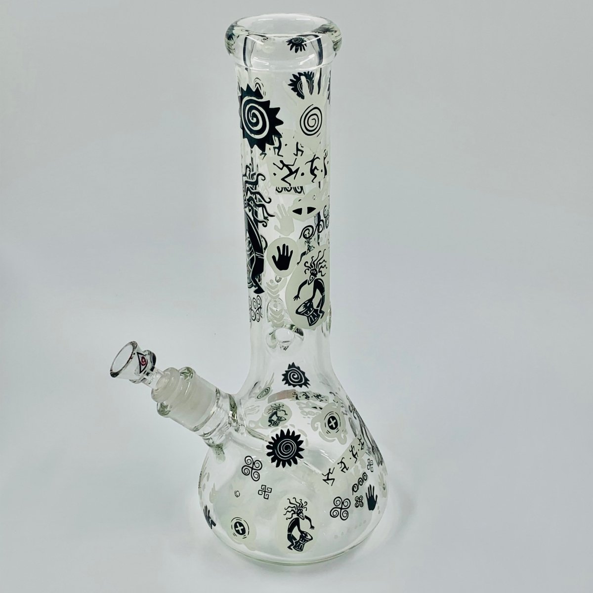 EGYPTIAN HIEROGLYPHS 14'' GLOW IN THE DARK BEAKER BONG - Ace King Shop