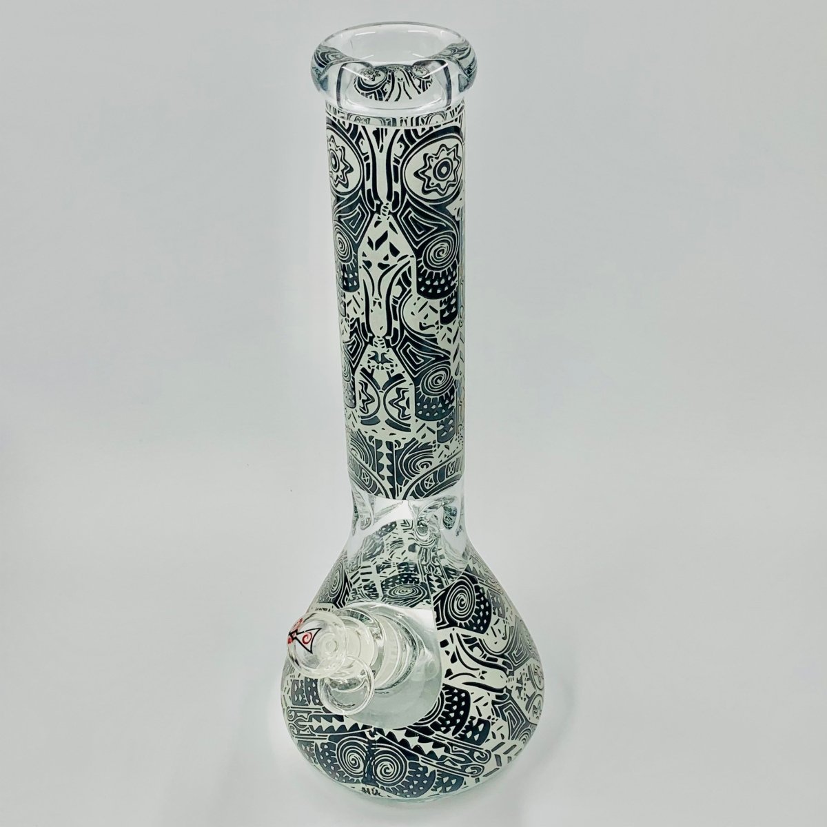 EGYPTIAN HIEROGLYPHS 14'' GLOW IN THE DRAK BEAKER BONG - Ace King Shop